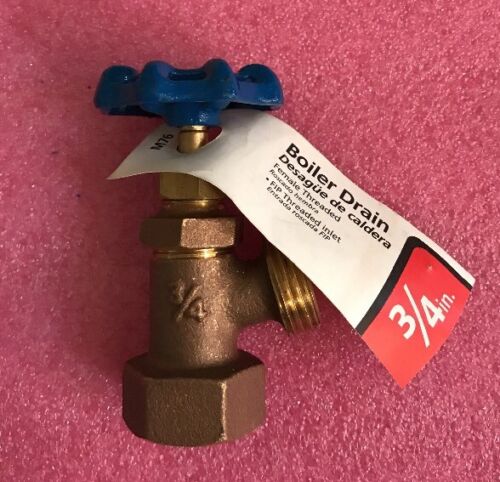 American Valve M76 3/4-in Female Inlet Thread Boiler Drain Valve ANSI/NSF 61-9