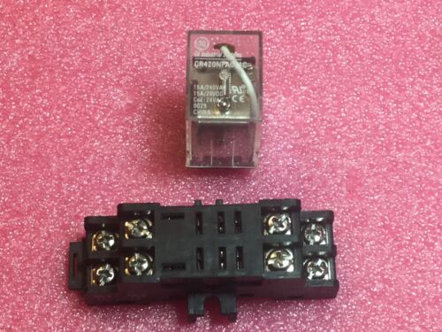 General Electric CR420NPA011C Relay With CR420NA2 Base