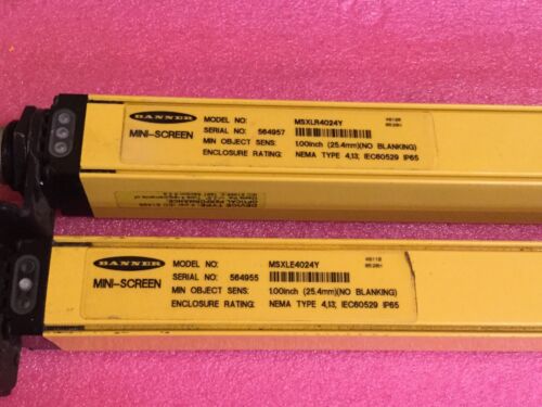 Banner Mini-Screen MSXLE4024Y/ MSXLR4024Y Light Curtain Set