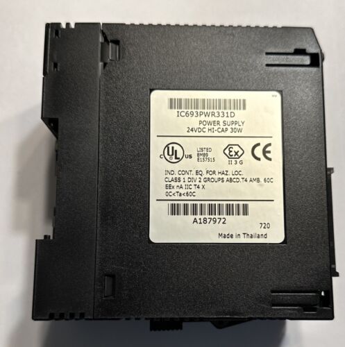 GE-Fanuc IC693PWR331D Power Supply Module High Capacity. See Photos/Description
