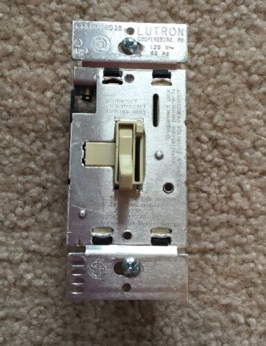 LUTRON AY-603P-IV 600W 3 WAY SLIDE DIMMER WITH ON/OFF SWITCH