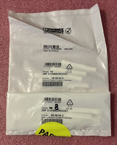 Phoenix Contact 0808642 ZBF 5 Unmarked Zack Strip