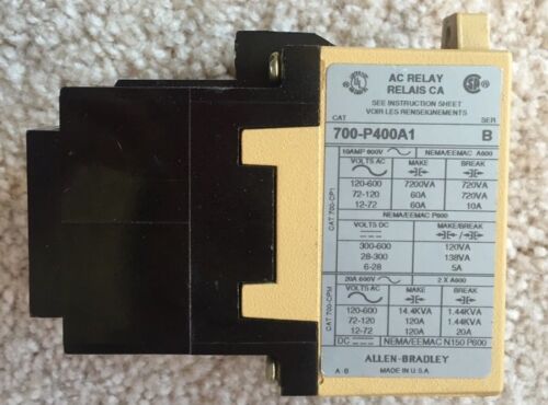 Allen Bradley 700-P400A1 Ser. B Relay