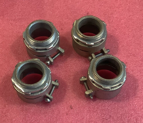 Lot Of 4 O-Z Gedney 24-125 Straight Squeeze Connectors 1-1/4"