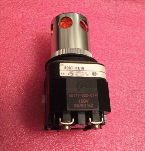 Allen Bradley 800T-PA16 Amber Push Button With Guard