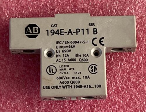 Allen-Bradley 194E-A-P11 Auxiliary Contact Base Mount