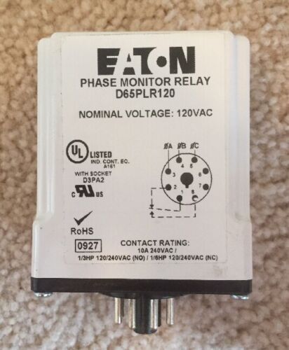 Eaton D65PLR120 Phase Monitor Relay - Image 2