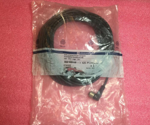Telemecanique M12 Angle 10M Pre Wired Female Connector XCZ P1241L10