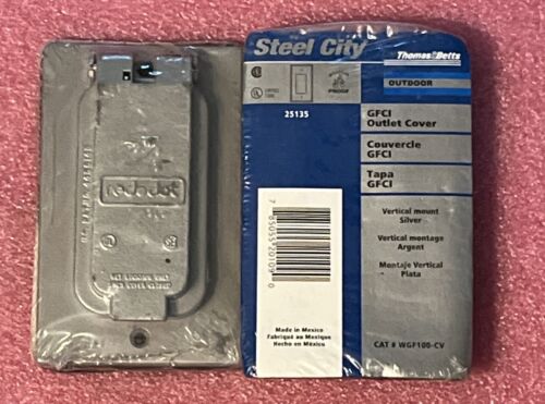 Thomas & Betts Steel City WGF100-CV GFCI Outlet Cover Lot Of 2