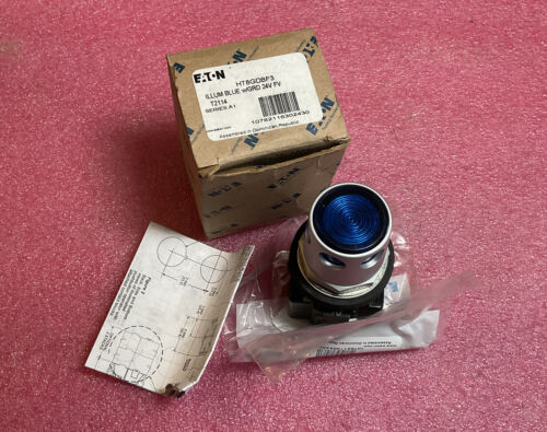 Eaton HT8GDBF3 Illum Blue Push Button W/GRD 24V FV