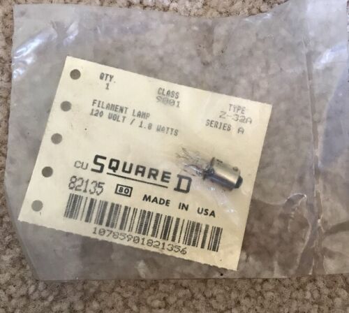 Square D 82135 Filament Lamp 120V 9001Z-32A