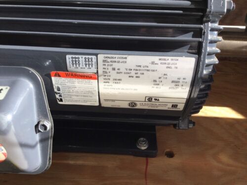 US Motors UV2S4B Model#W104 Motor 2HP 230/460 Cont Duty