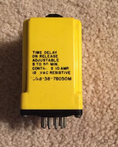 Potter & Brumfield CGB-38-78050M 120V 10A 5-50 Minute Time Delay Relay - Image 3