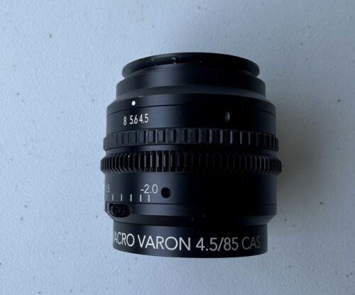 Schneider KREUZNACH MACRO VARON 4.5/85 CAS lens inspection closeup photography