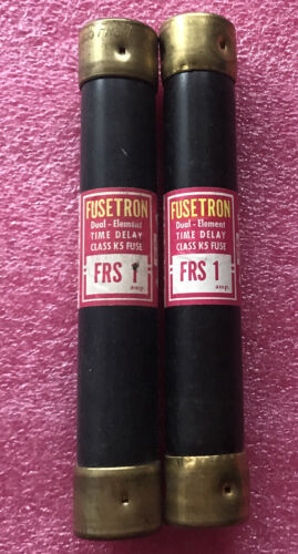 Lot Of 2 Bussman Fusetron FRS 1 Fuses
