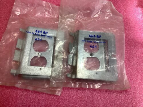Lot Of 2 Thomas & betts 664 RP Galvanized Steel Face Plate