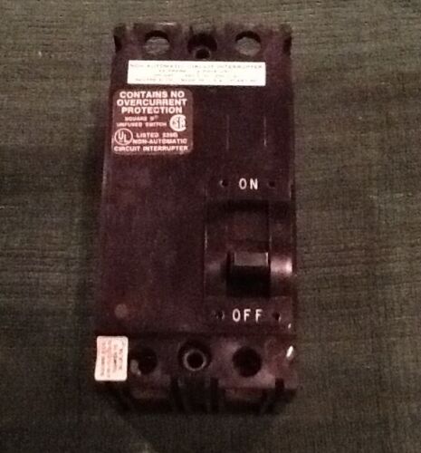 Square D FAL24000 2-Pole, 480V, 100Amp. Circuit Breaker