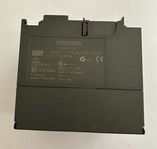 SIEMENS 6ES7 314-6CF02-0AB0 SIMATIC S7-300 CPU Module With 128kb Memory Card