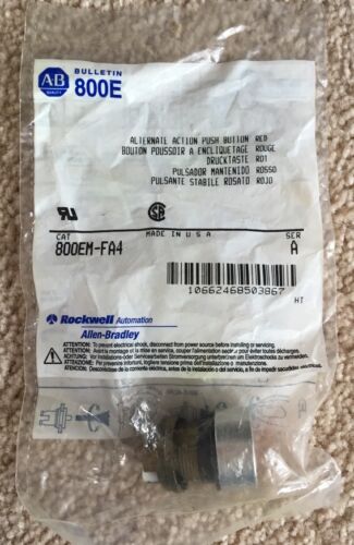 Allen-Bradley 800EM-FA4 Red Alternate Action Push Button