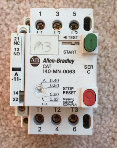 Allen Bradley 140-MN-0063 Series C Manual Motor Starter