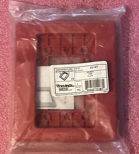 Edwards SIgnaling EG1RT Trim Plate Red