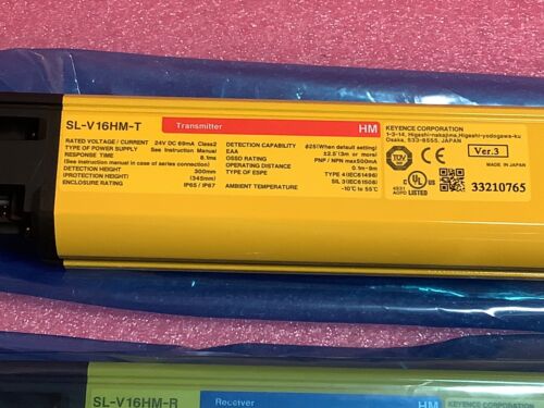 Keyence SL-V16HM-R SL-V16HM-T Safety Light Curtain Set - Image 2