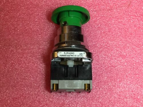 Furnas 52PA2W3 Push Button, Green