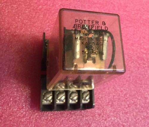 Potter & Brumfield KAP5AG Relay With Base 27E122