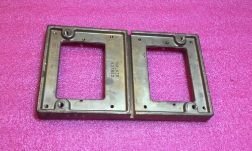Walker 2-Gang Brass Floor Plate 83796X