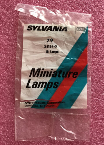 Lot Of 10 Sylvania 79  34139-0 Miniature Lamps