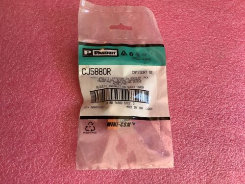 Panduit CJ5880R Mini-Jack Cat5E Modular Jack