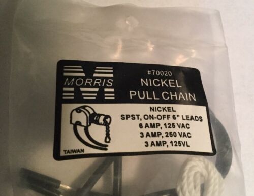 Morris 70020 Nickel Pull Chain
