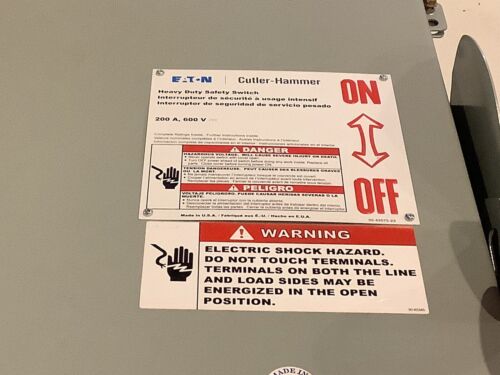Eaton Cutler Hammer DH164URKN Heavy Duty Safety Switch 200A 600V - Image 3