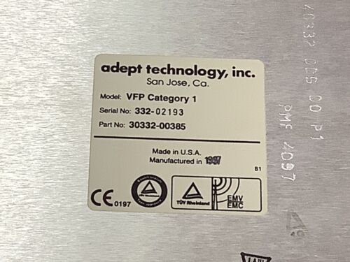 Adept VFP Category 1 Control Panel 30332-00385 - Image 6