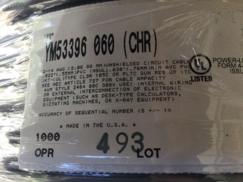 Belden YM53396 060 (CHR) 2-14AWG Unshielded Circuit Cable 1000' - Image 2
