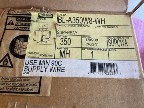 Hubbell BL-A350W8-WH Superbay Ballast - Image 8