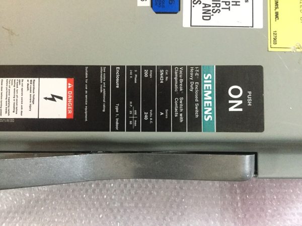 Siemens SN424 Safety Switch 200A 240Vac - Image 6