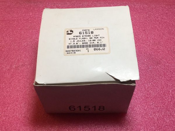 Lawson Amber Strobe Light 61528 1.5 Joules 12-80 VDC - Image 7