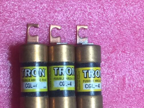 Lot Of 3 Bussmann Tron CGL-4 Fuse - Image 2