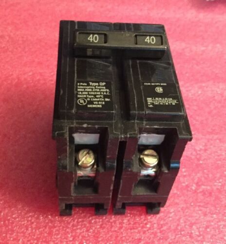 Siemens Q240 Circuit Breaker 40A 120/240V