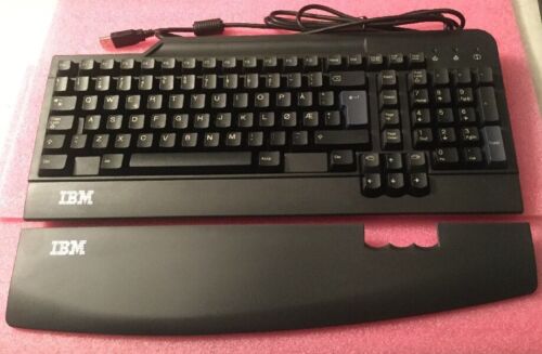 IBM Norwegian Quiet Touch USB Keyboard Black Mfr P/N 24P0462