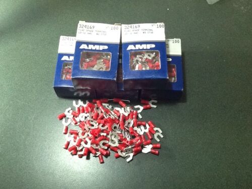 Lot Of 500+ Amp Flag Spade Terminal 22-16 Awg #8 Stud, 324169