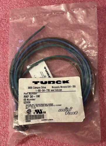 Turck U2456 RKF 30-1M U2456 Female Receptacle