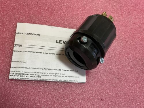 Leviton 2731-B 3-Pole 4-Wire Locking Plug, Nema L16-30, 30A 480V - Image 4