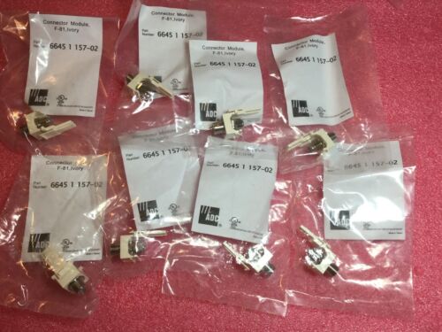 Lot Of 8 ADC Connector Module, F-81, Ivory 6645 1 157-02 6645115702