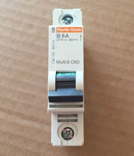 Merlin Gerin Multi 9 C60 B 6A 1 Pole Circuit Breaker