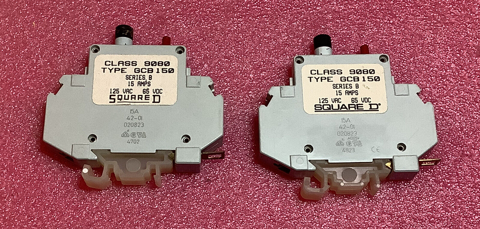 Lot Of 2 Square D 9080 GCB150 Circuit Breakers