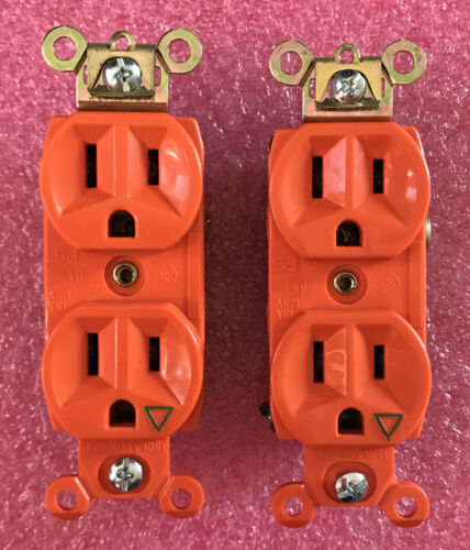 Lot Of 2 Pass & Seymour IG6200 Duplex Receptacle 15A 125V