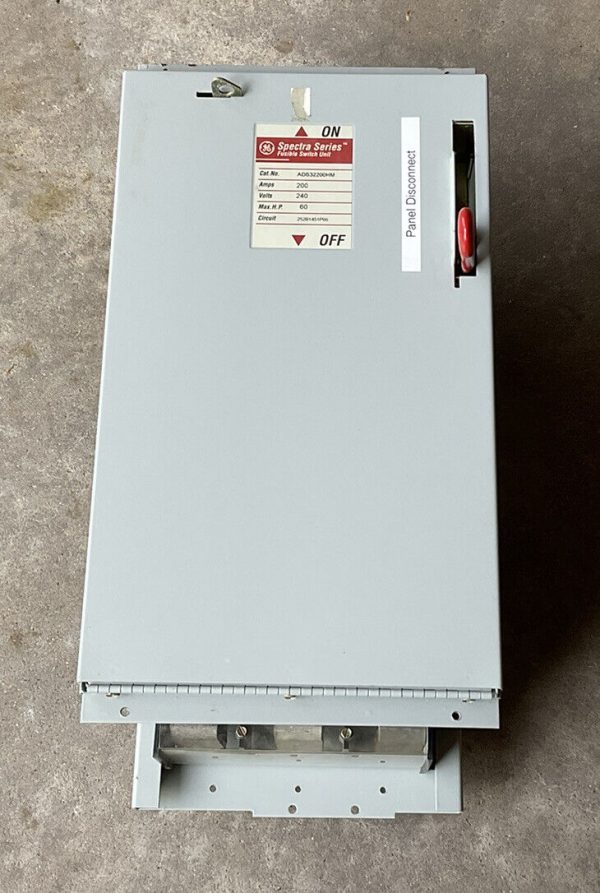 GE Spectra ADS32200HM 200A 240V 3PH Fusible Main Switch Unit
