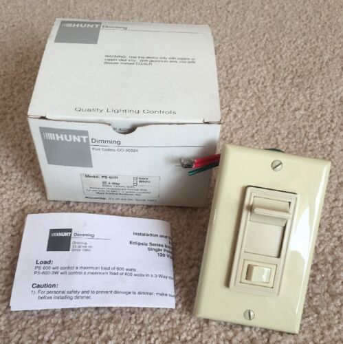 HUNT PS-600 600W SLIDE DIMMER IVORY